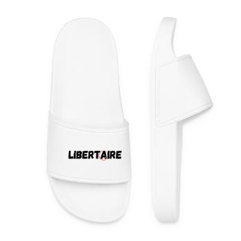 libertaire A cerclé en rouge - Claquettes Femme - blanc - Devant