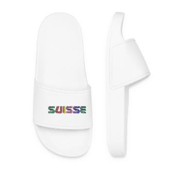 SWITZERLAND. HUMOR. COUNTRY - Women’s Pool Sliders - white - Front