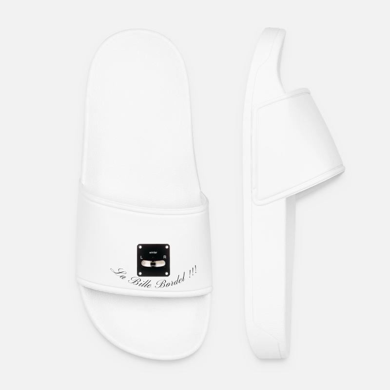 The messy ball - Women’s Pool Sliders - white
