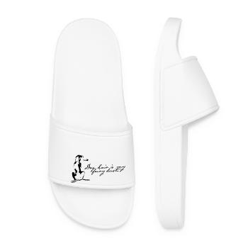 Dog hair is my fairy dust - Spruch mit Hund - Women’s Pool Sliders - white - Front