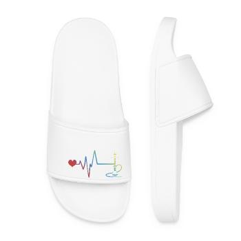 Bang Pipe à fumer Pulse Heartbeat - Claquettes Femme - blanc - Devant