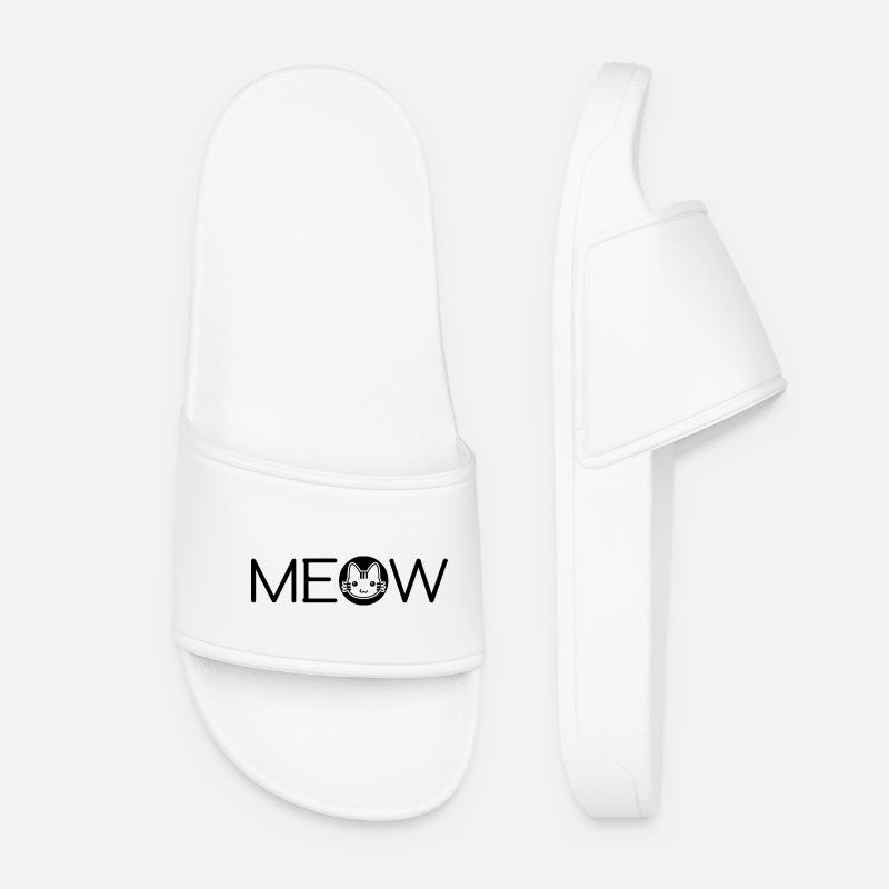 Meow - Women’s Pool Sliders - white