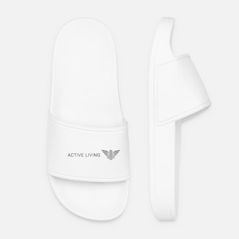 Vegetarian Bastion Icon Design - Women’s Pool Sliders - white