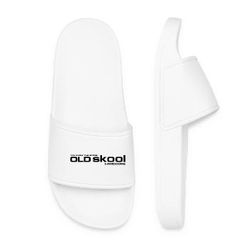 Old Skool Hardcore You Know The Score (Schwarzes Logo) - Frauen Badelatschen - Weiß - Vorne