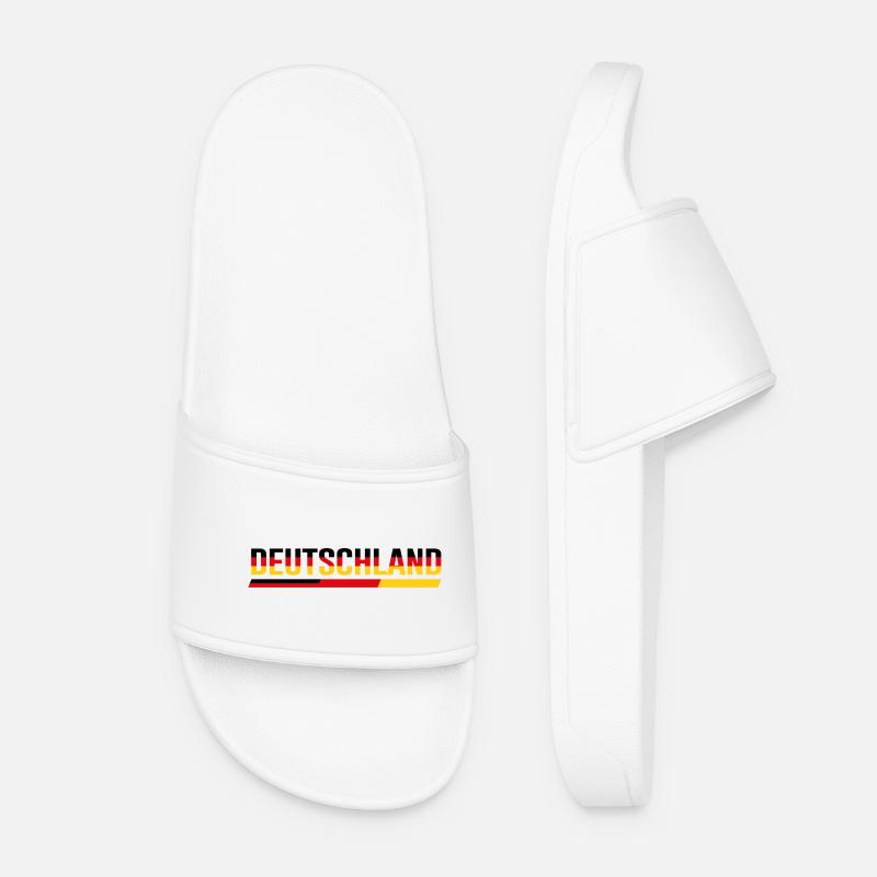 GERMANY – Classic flag lettering - Women’s Pool Sliders - white