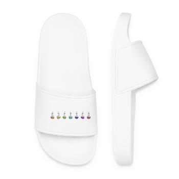 Expérience de chimie en laboratoire - Claquettes Femme - blanc - Devant