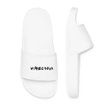 VibeCoder Glitch Neon - Frauen Badelatschen - Weiß - Vorne