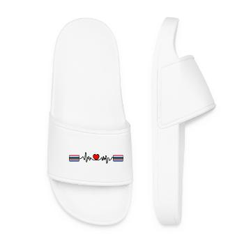 Schier Pulse Logo – Island Style - Frauen Badelatschen - Weiß - Vorne