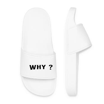 Pourquoi est toujours une excellente question. - Claquettes Femme - blanc - Devant