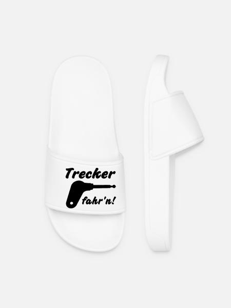 Trecker fahr'n! - Frauen Badelatschen - Weiß