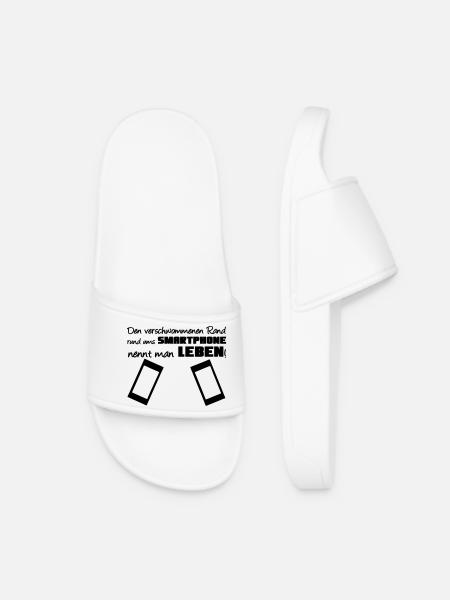 Smartphone Spruch Handy Nerd Geschenk lustig - Frauen Badelatschen - Weiß