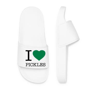 I LOVE PICKLES - Women’s Pool Sliders - white - Front
