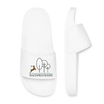 Funny gift for hunters and foresters - Women’s Pool Sliders - white - Front