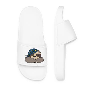 Sloth Sleepy Sleepy Sleepy Tired Sleeper - Women’s Pool Sliders - white - Front