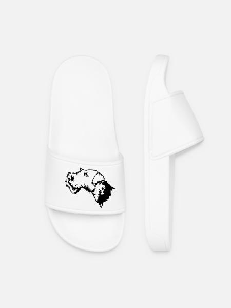 Welsh Terrier - Women’s Pool Sliders - white