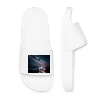 Ship at night - Women’s Pool Sliders - white - Front