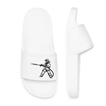 Pompier - Claquettes Femme - blanc - Devant