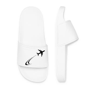 Plane flies away - Women’s Pool Sliders - white - Front