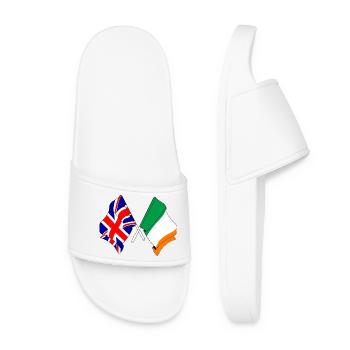 Drapeau de l’Angleterre et drapeau de l’Irlande - Claquettes Femme - blanc - Devant