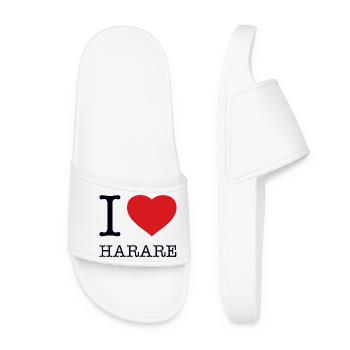 I LOVE HARARE - Women’s Pool Sliders - white - Front