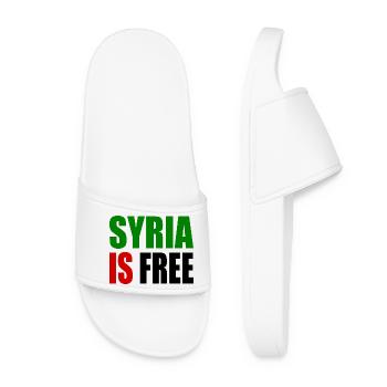 syrien - syria is free - Frauen Badelatschen - Weiß - Vorne