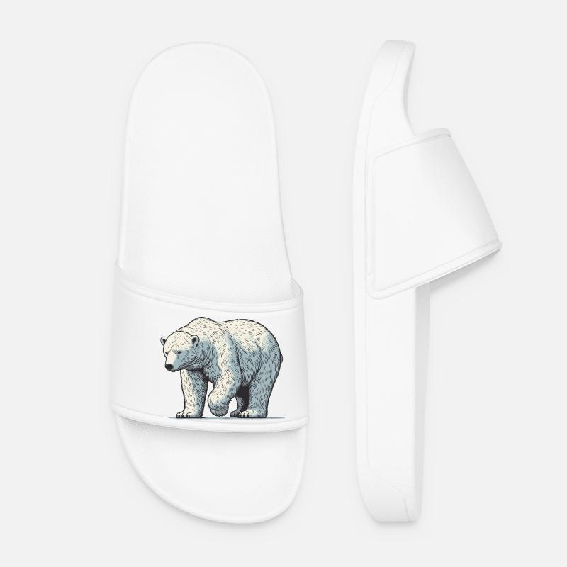 Eisbär - Frauen Badelatschen - Weiß