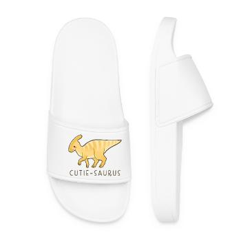 Mignon Dino Cutie-Saurus - Claquettes Femme - blanc - Devant