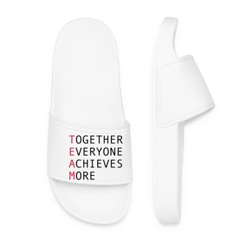 Team - Women’s Pool Sliders - white - Front