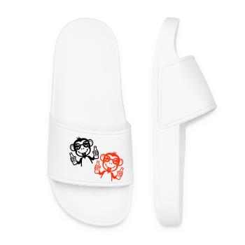 Monkey Beer Party Drunk - Claquettes Femme - blanc - Devant
