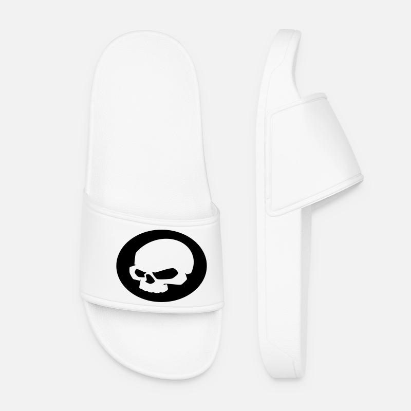 SKULL - Frauen Badelatschen - Weiß