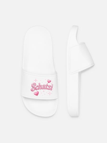 schatzi / Y2K Style - Claquettes Femme - blanc
