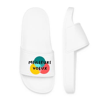HAPPY NEW YEAR. NEW YEAR'S EVE. NEW YEAR - Women’s Pool Sliders - white - Front