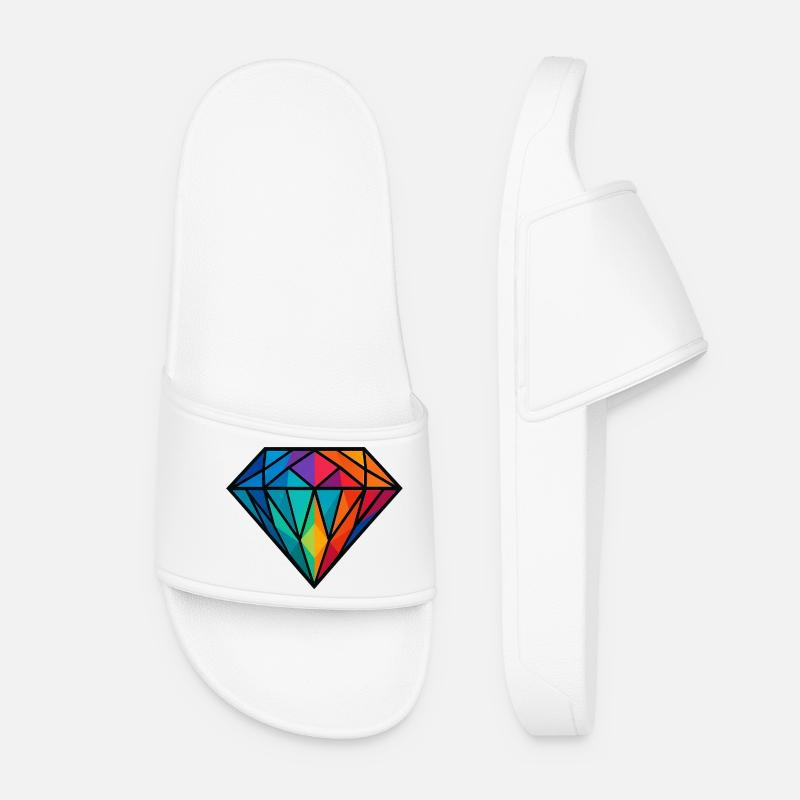 Diamant - Frauen Badelatschen - Weiß