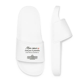 My heart Louvre - Women’s Pool Sliders - white - Front