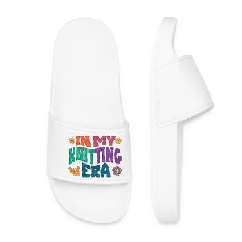 À l’époque du tricot - Claquettes Femme - blanc - Devant