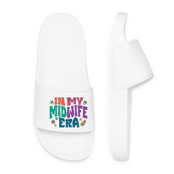 In my Midwife Era - Women’s Pool Sliders - white - Front