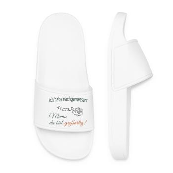 I measured – Mom, you're great! - Women’s Pool Sliders - white - Front
