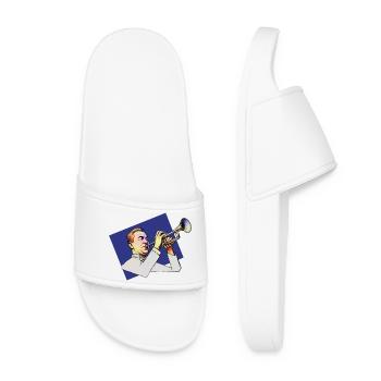 TRUMPETER #2 - sound & vision - Women’s Pool Sliders - white - Front