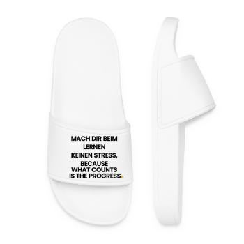 German-English-Rhyme 1 (Ver. B) - Women’s Pool Sliders - white - Front