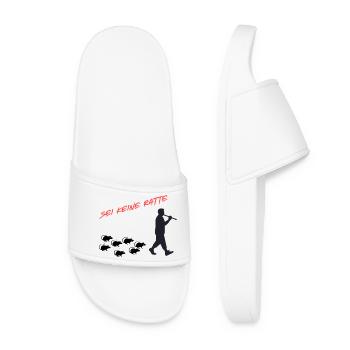Don't Be a Rat – Courage to Be Honest - Women’s Pool Sliders - white - Front