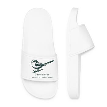 Silhouette à longue queue | Ornithologie | Dessin - Claquettes Femme - blanc - Devant