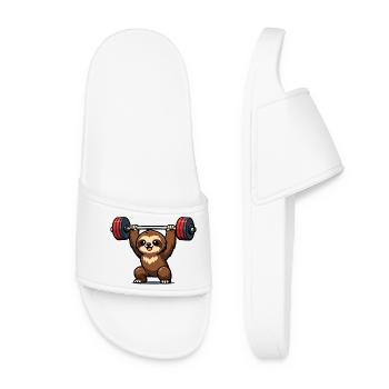 Powerful sloth lift - Women’s Pool Sliders - white - Front