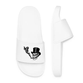 RICH SKULL #1 - black & white - Claquettes Femme - blanc - Devant