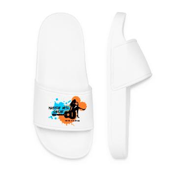 Maître à la guitare - Blue Orange - Claquettes Femme - blanc - Devant