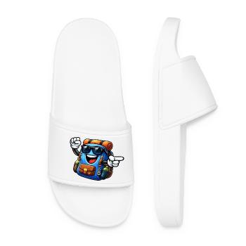 Backpack with sunglasses - Women’s Pool Sliders - white - Front