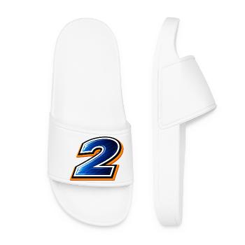 Tournois de maillots de football numéro 2 2026 Design - Claquettes Femme - blanc - Devant