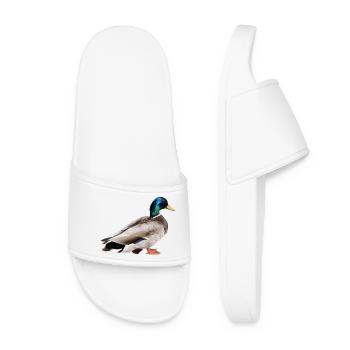 Mallard Male - Women’s Pool Sliders - white - Front