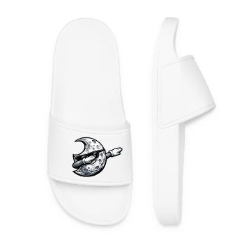 Conception spatiale Weltall de Mond Moon - Claquettes Femme - blanc - Devant