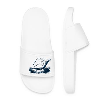 Surfing Buoy North Sea Coast - Women’s Pool Sliders - white - Front