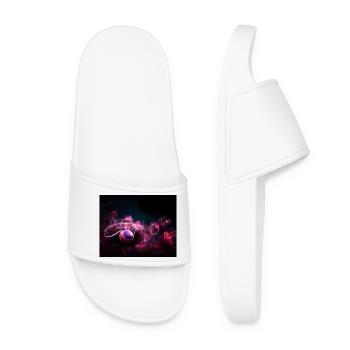 Neon basketball - Women’s Pool Sliders - white - Front